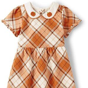Gymboree Plaid Pumpkin Fall Dress Girls - Size 12